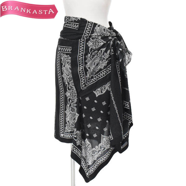 美品・定価3万】sacai/サカイ ミモレ フレア スカート ラップ風