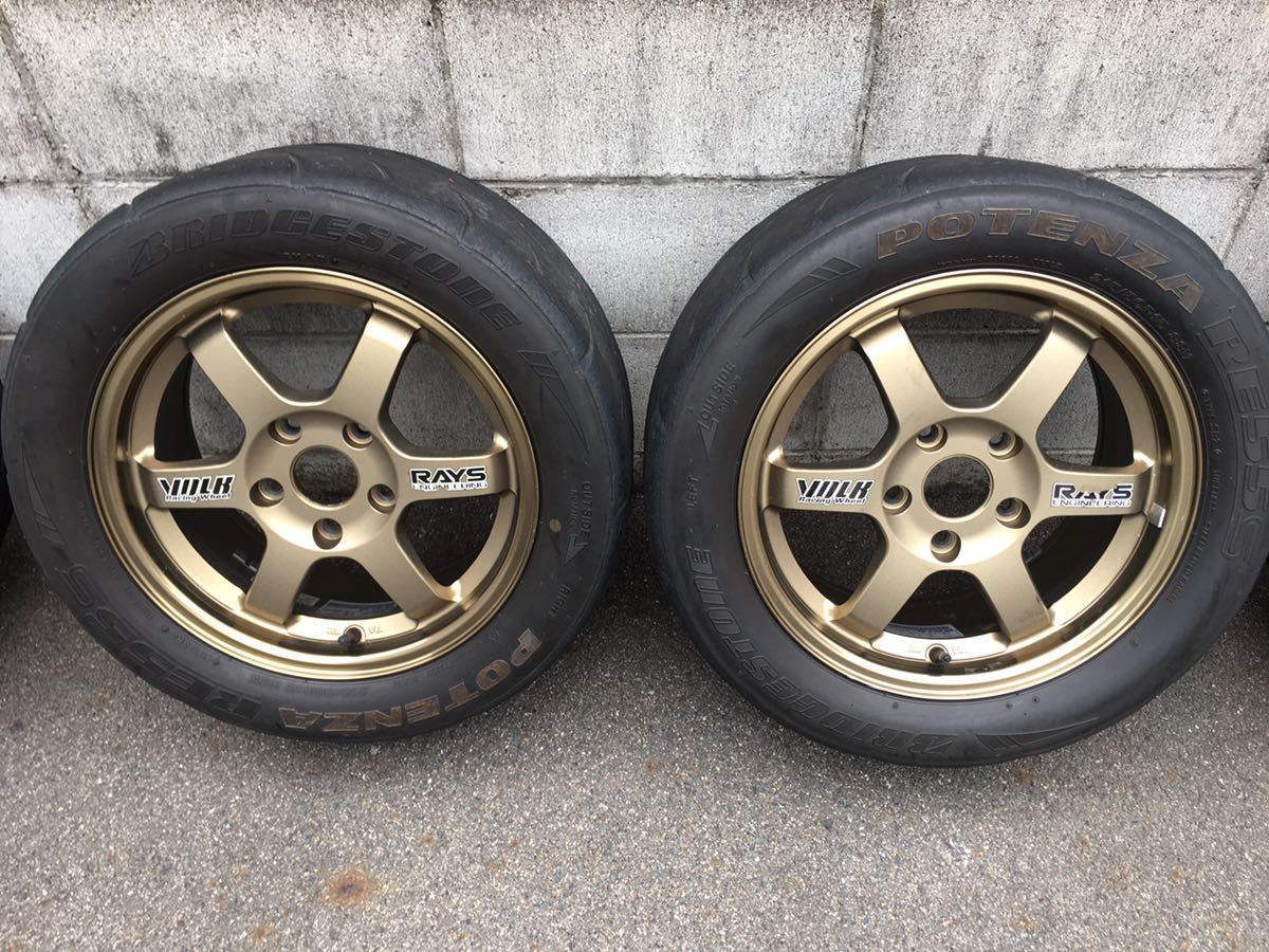 アルミホイール RAYS VOLK TE37 ブロンズ 15インチ 7J OFFSET 43