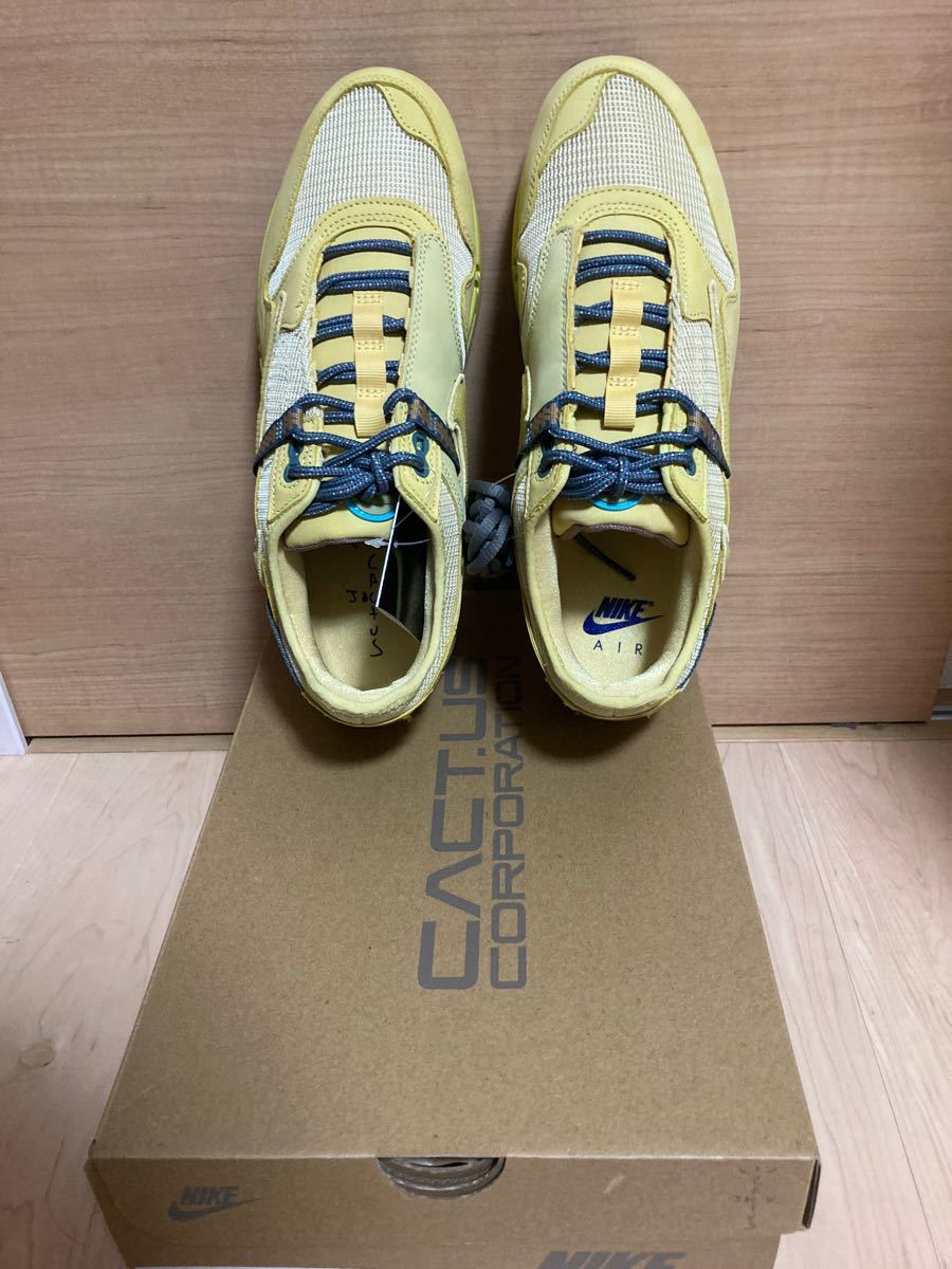 GW限定セール28cm Travis Scott ×AirMax 1 CACT.S Gold トラヴィススコット　エアマックス1