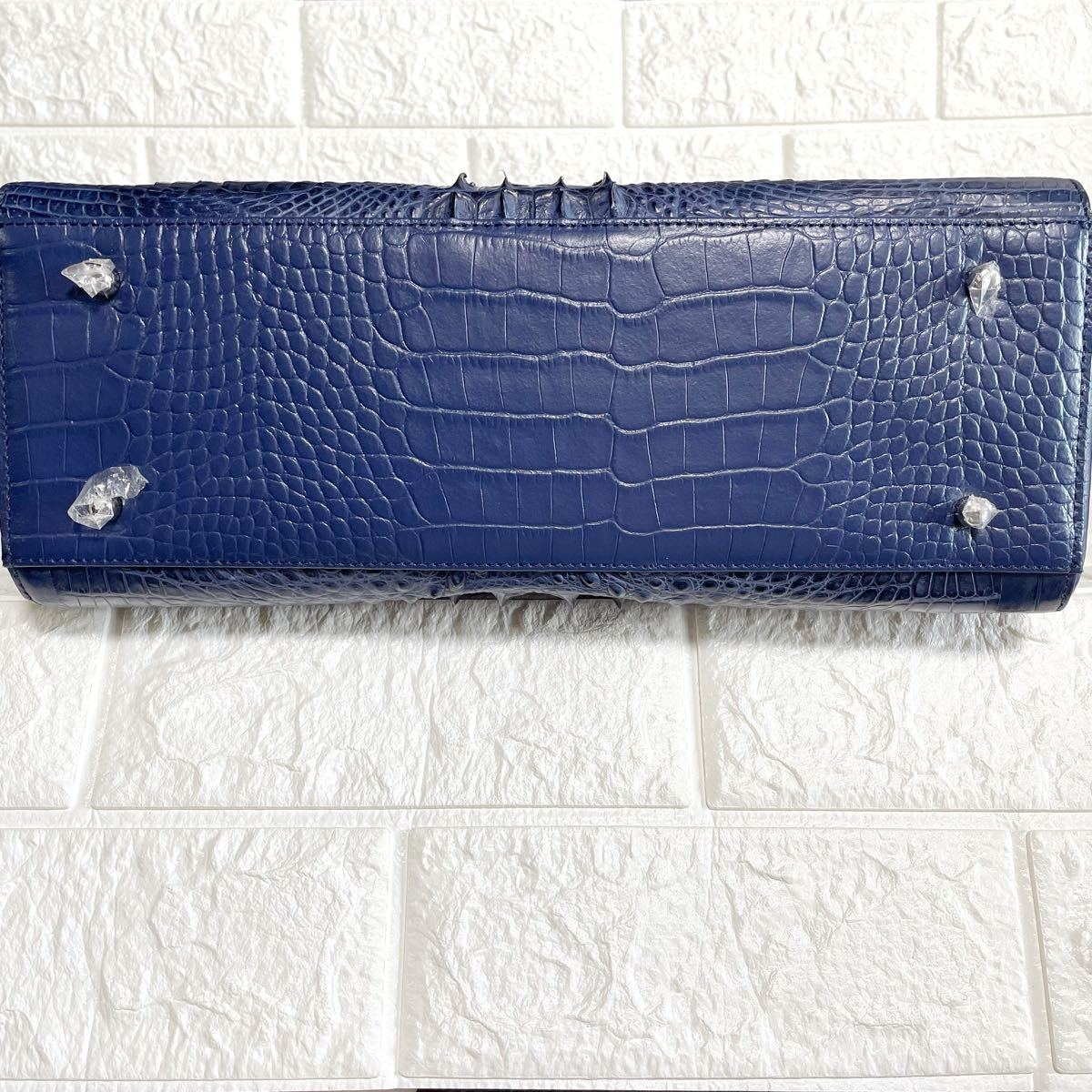 新品 高級 RODANIA クロコダイル 2WAY ショルダーバッグ ハンドバッグ
