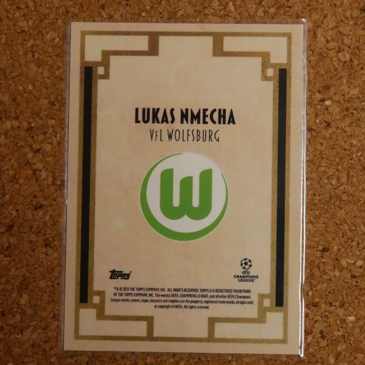 topps deco collection Lukas Nmecha トップスデココレクション ルーカスヌメチャ ヴォルフスブルク ドイツ_画像2