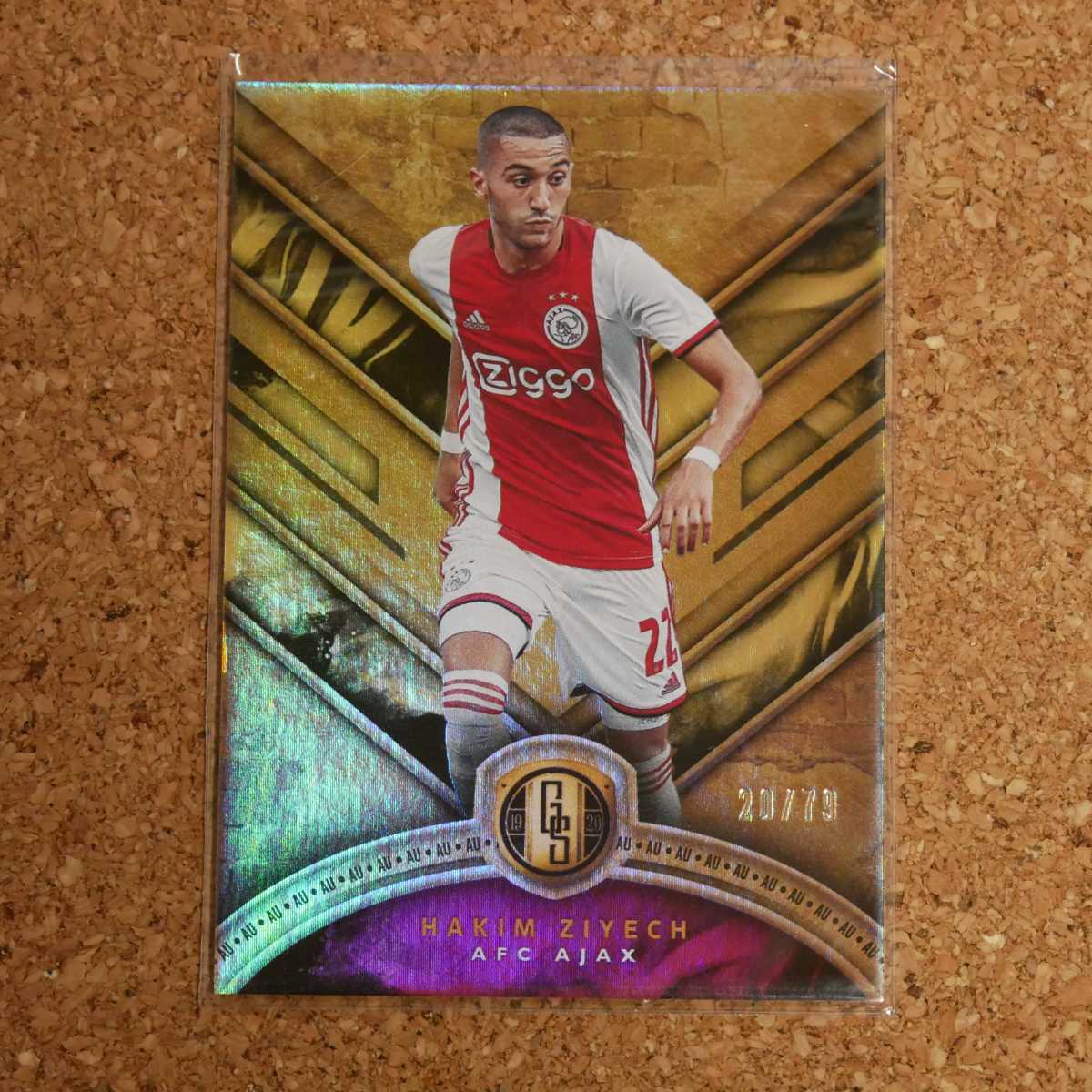 panini gold standard soccer Hakim Ziyech 79シリ ゴールドスタンダード ハキムツィエク シーエシュ アヤックス チェルシー モロッコ_画像1