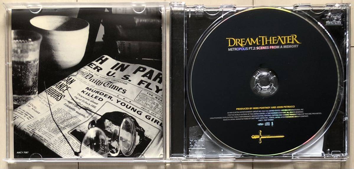 CDシングル Dream theater（ドリーム・シアター）/ Metropolis Pt. 2 : Scenes from a Memory 国内盤帯付き 初回生産分 ステッカー入り