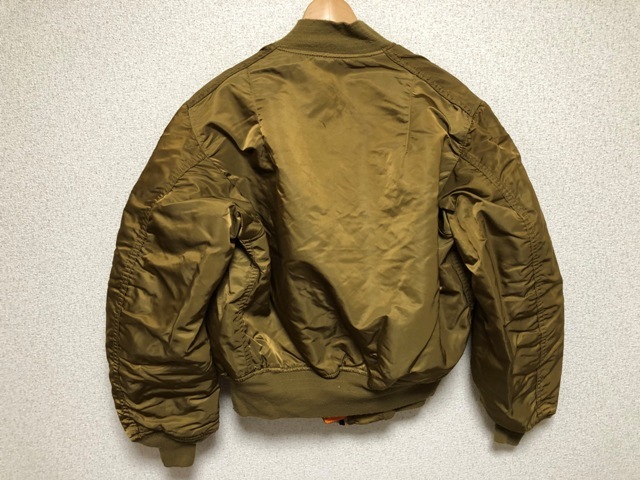 ALPHA MA-1ジャケット LARGE 茶色 アルファ MADE IN USA(Lサイズ 