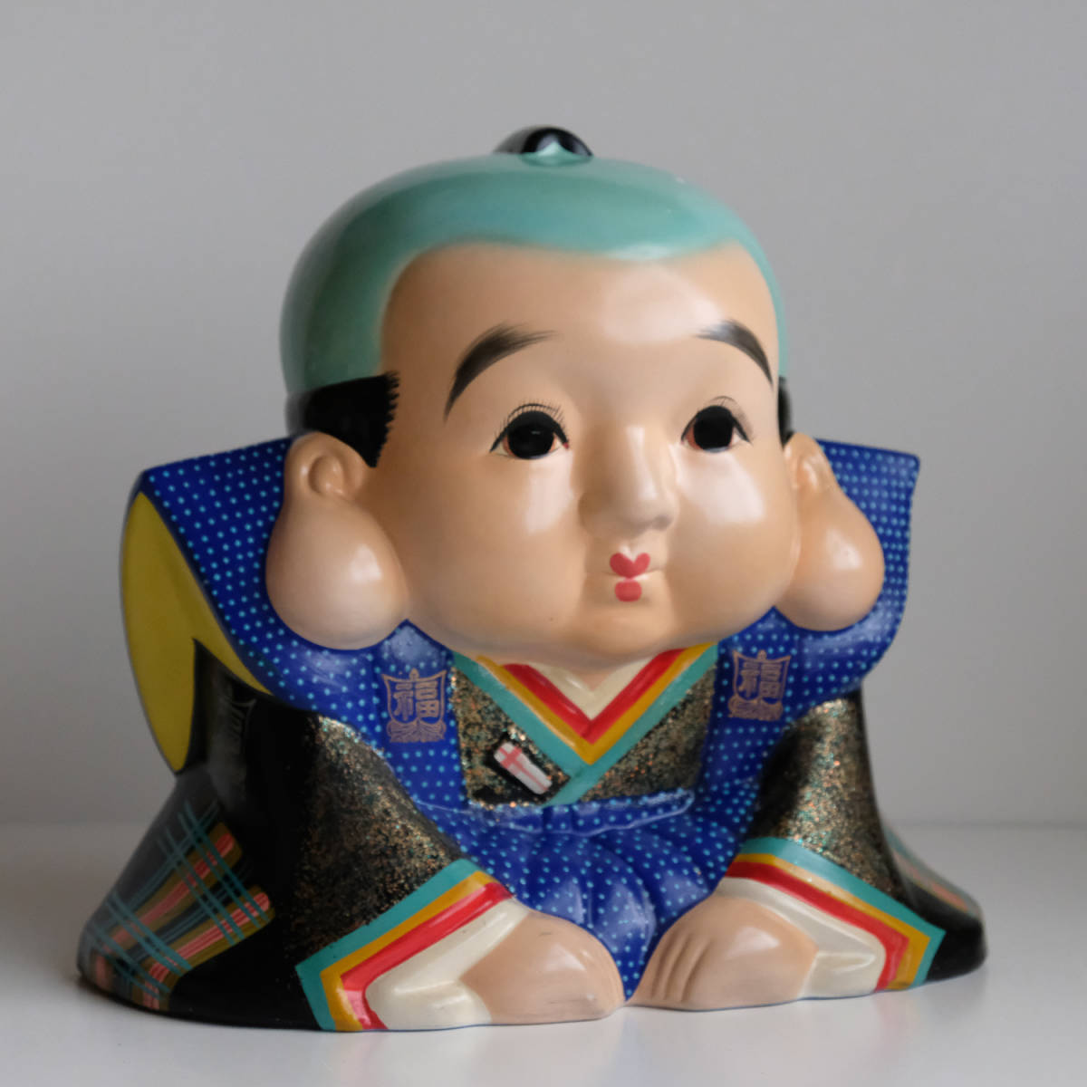 大きな福助人形 陶器人形 置物 雑貨 日本人形 日本の陶器 和骨董 大きな福助人形 陶器人形 置物 雑貨 日本人形 日本の陶器 和骨董