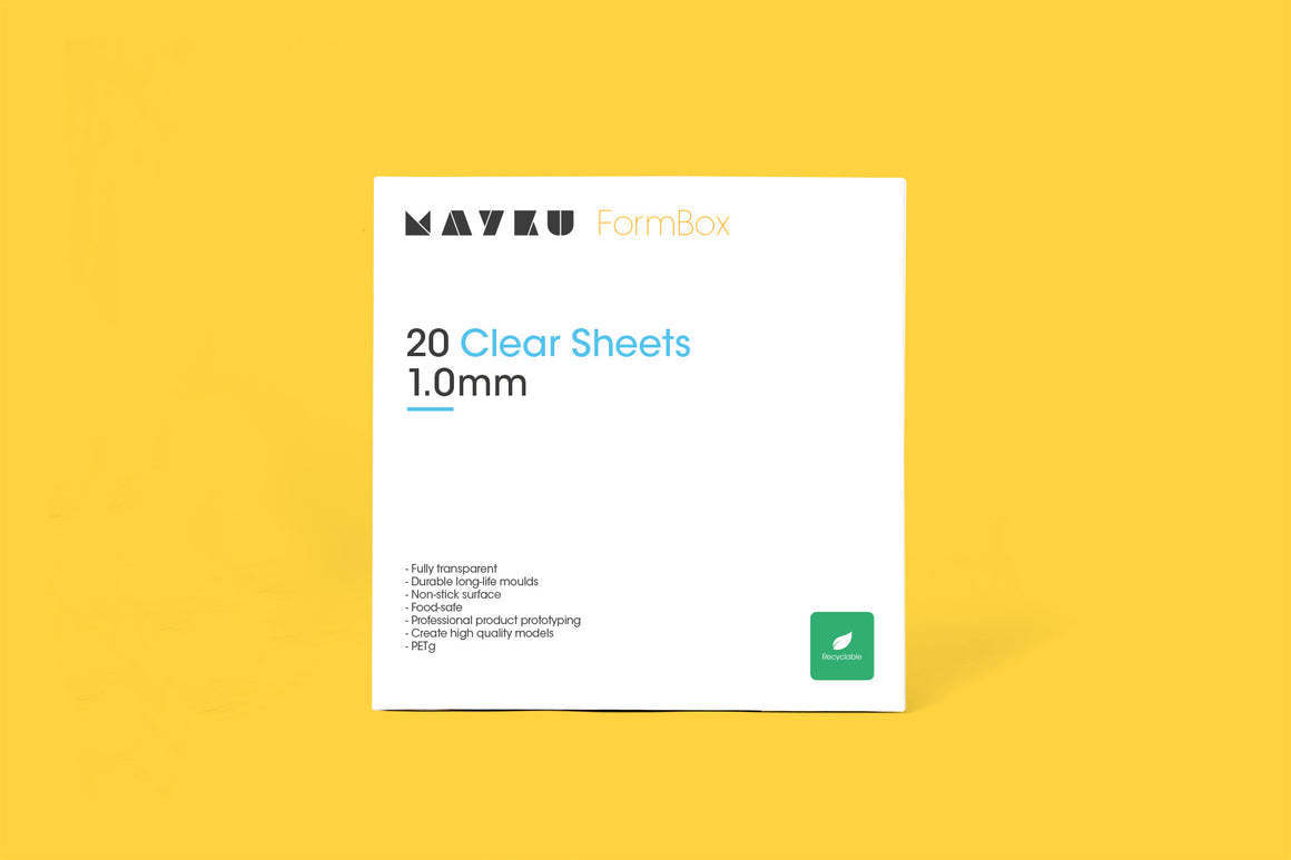 Mayku Clear Sheet 1.0mm 20 pack