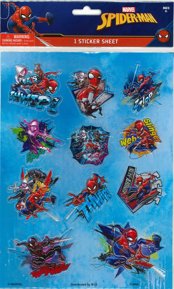 Marvel（マーベル）Spider-Man（スパイダーマン） 立体シール ステッカー の画像1