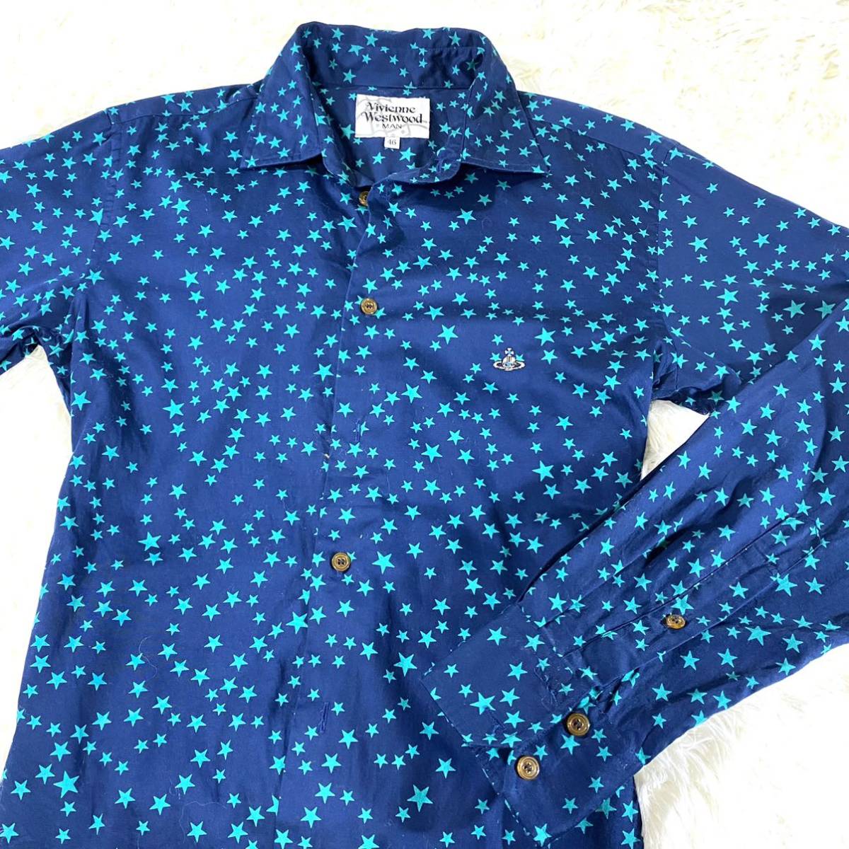 極上シルエット☆オーブ刺繍☆XL】ヴィヴィアンウエストウッドシャツ