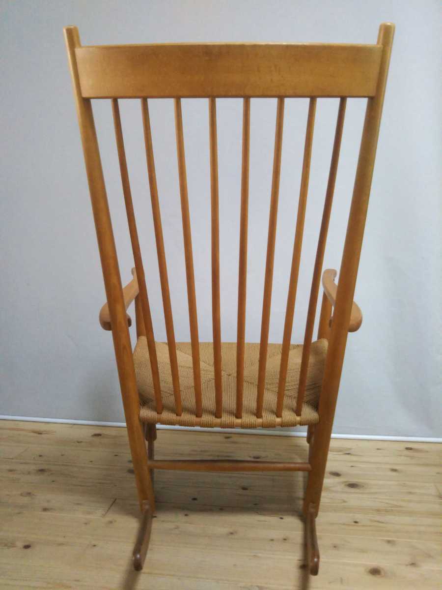 良品! 1971年製 Hans.J.Wegner FDB社オリジナル!刻印有 名作 J-16ロッキングチェア ハンス・J・ウェグナー 北欧ヴィンテージ家具 _画像5