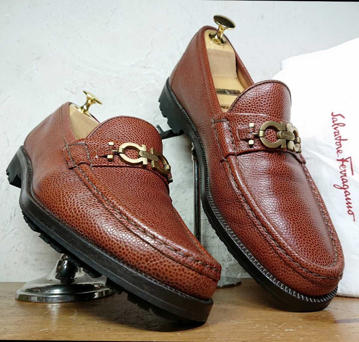 美品/送料無料】ITALY製 Salvatore Ferragamo/フェラガモ ガンチーニ