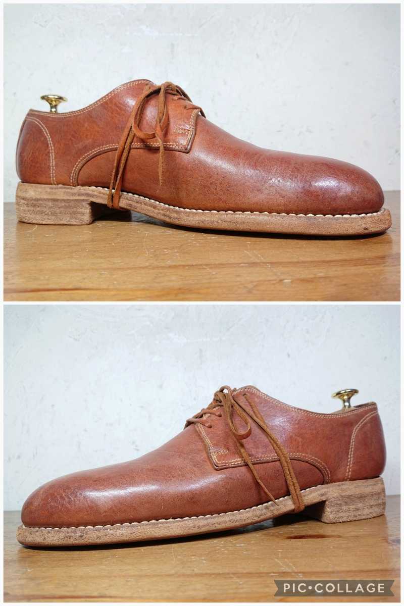数回履き程度/極美品】ITALY製 Guidi/グイディ 992X ホースレザー