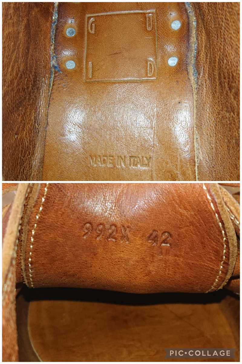 数回履き程度/極美品】ITALY製 Guidi/グイディ 992X ホースレザー