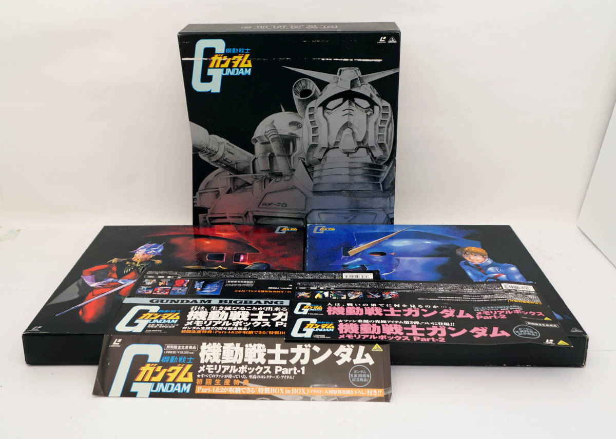  Mobile Suit Gundam memorial box laser disk operation not yet verification Junk 