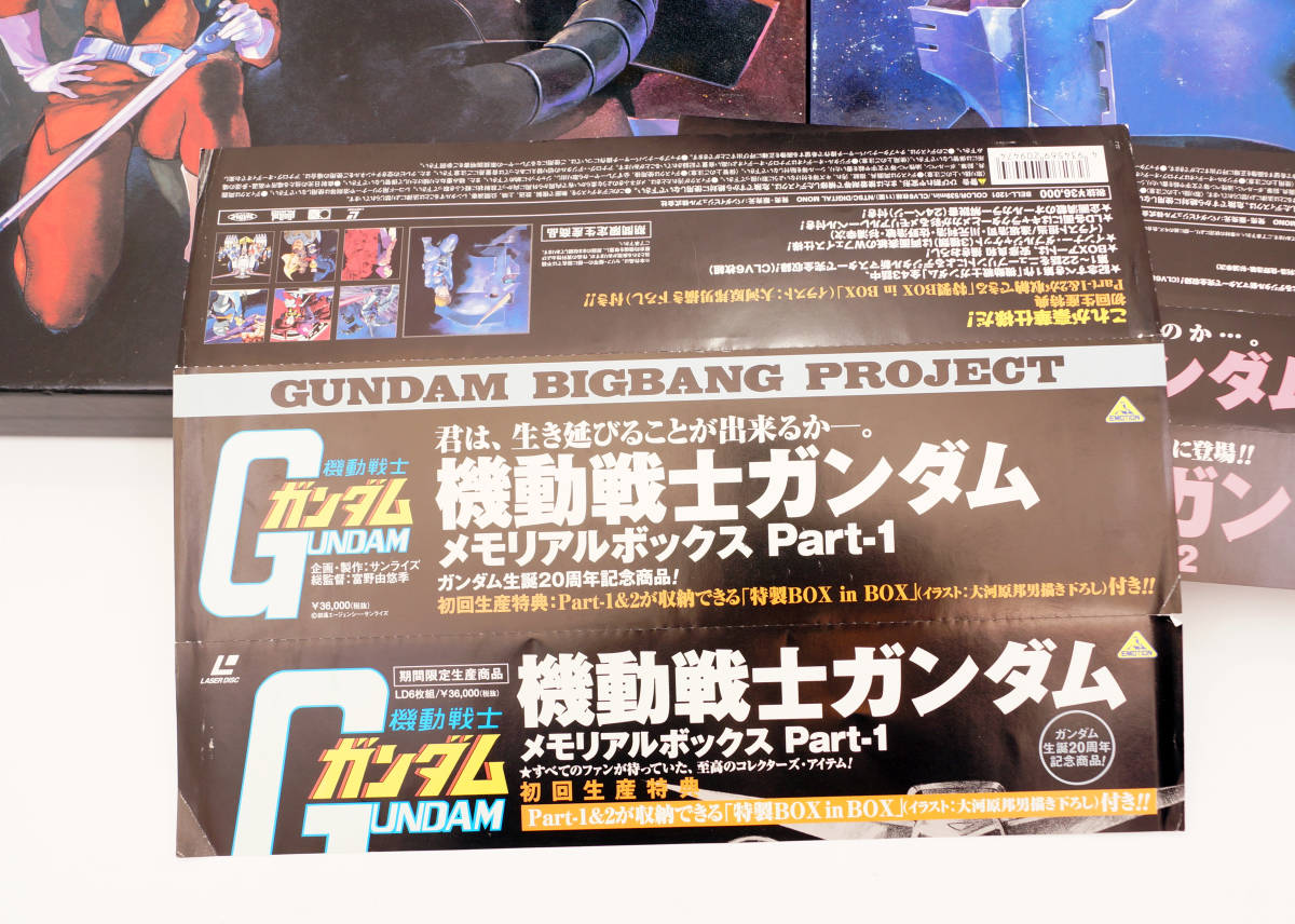  Mobile Suit Gundam memorial box laser disk operation not yet verification Junk 