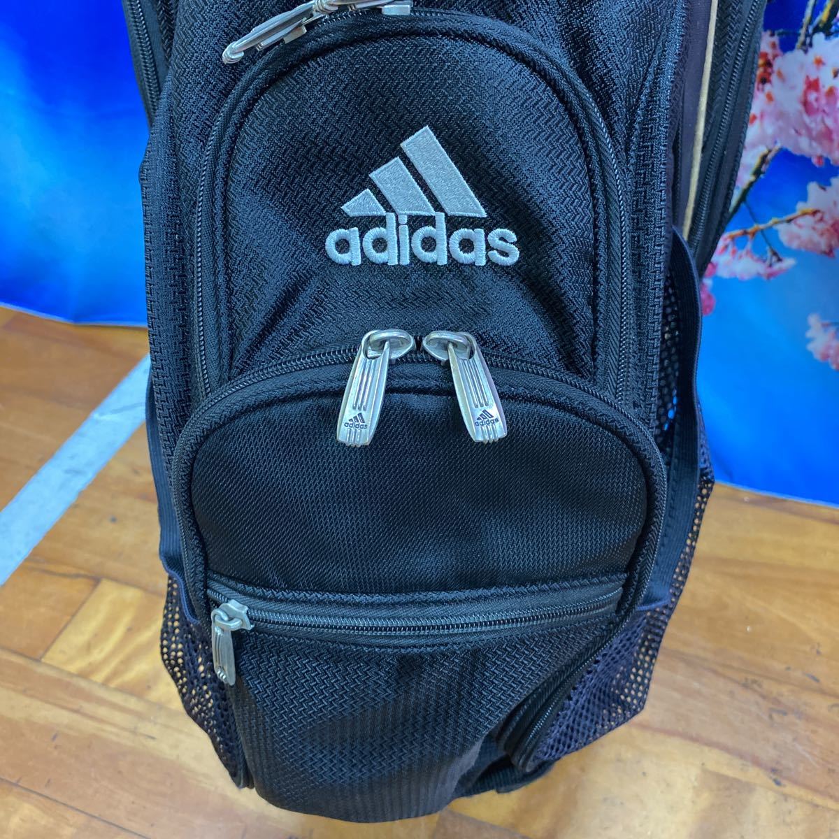 CBG-132 adidas キャディバッグ 内径約24cm 重量約3.2kg フードなし 全国送料一律 一部地域を除く_画像6