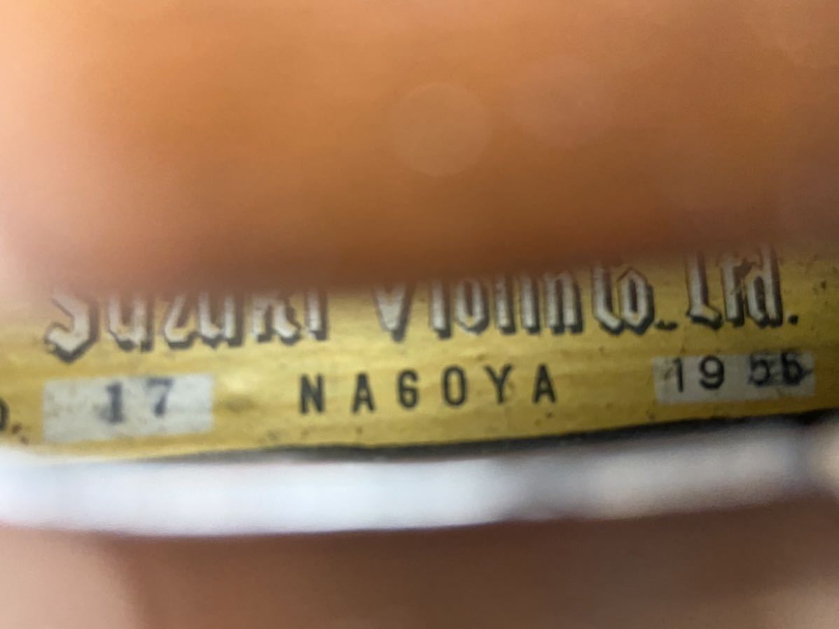 SUZUKI スズキ VIOLIN バイオリン NO.17 NAGOYA 1956 4/4 ハードケース付き C3_画像3