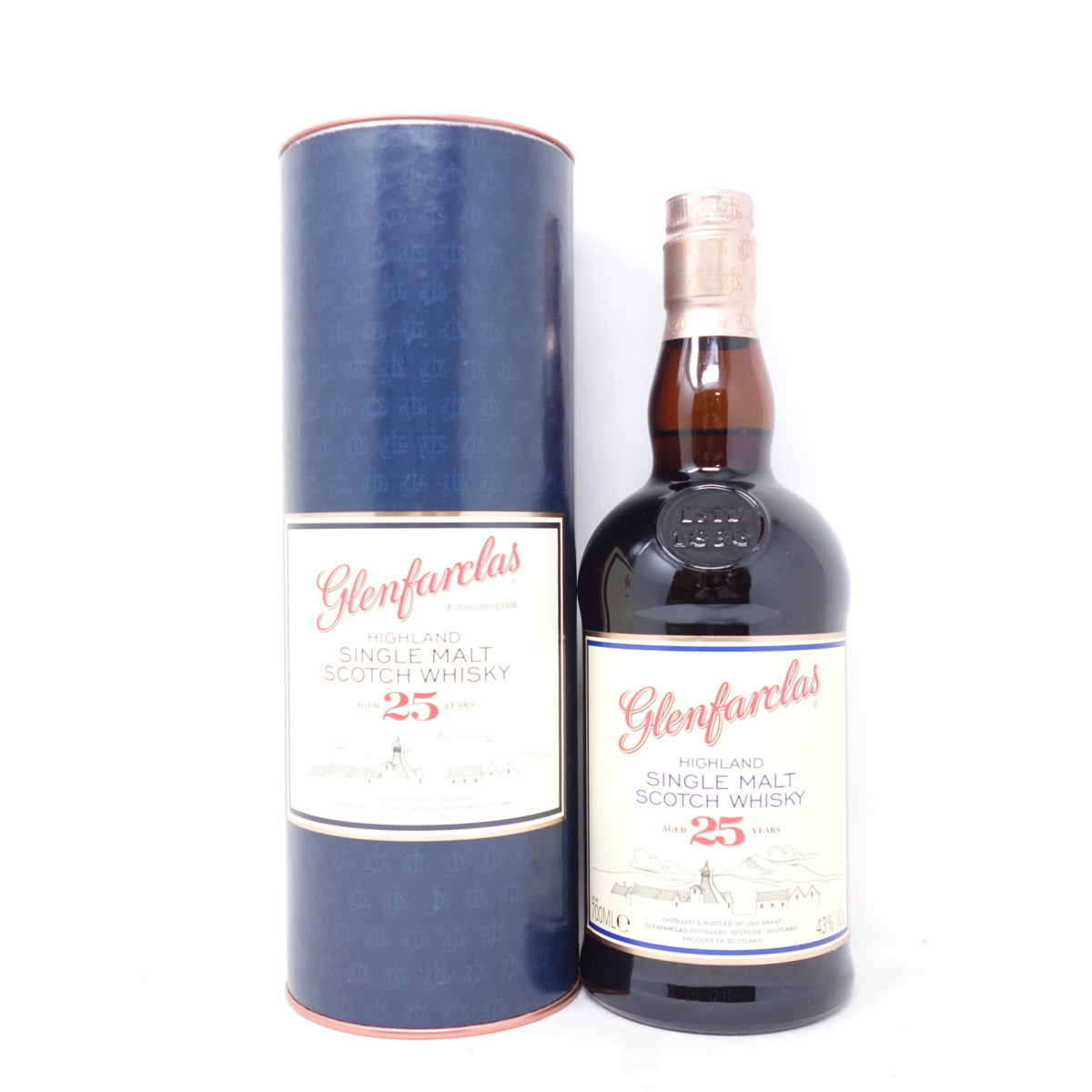 未開栓☆グレンファークラス 25年 700ml 43% Glenfarclas 箱付き【E