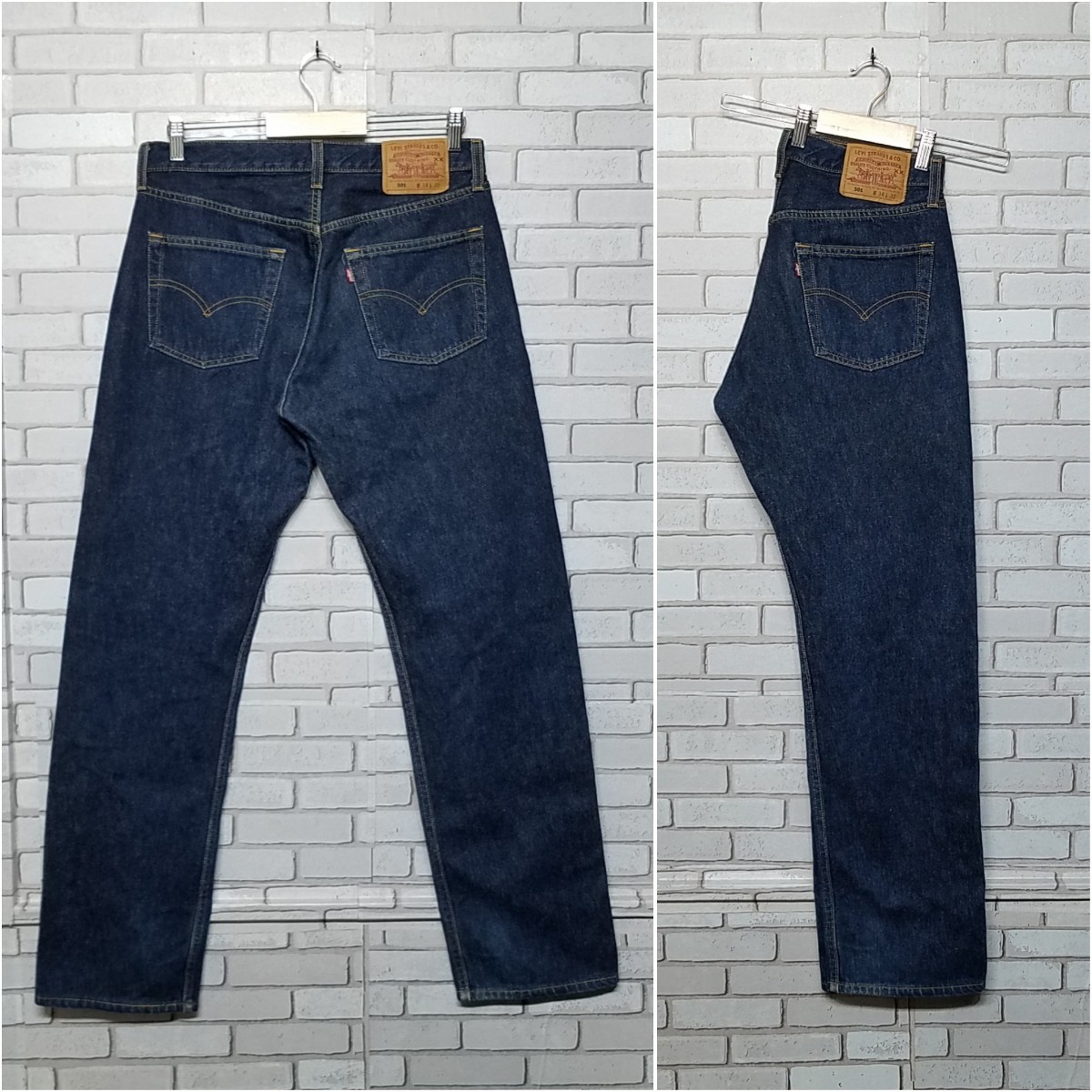 濃紺】Levi''s リーバイス501 デニムパンツ USA製 ヴィンテージ 濃紺】Levi''s リーバイス501 デニムパンツ USA製 ヴィンテージ