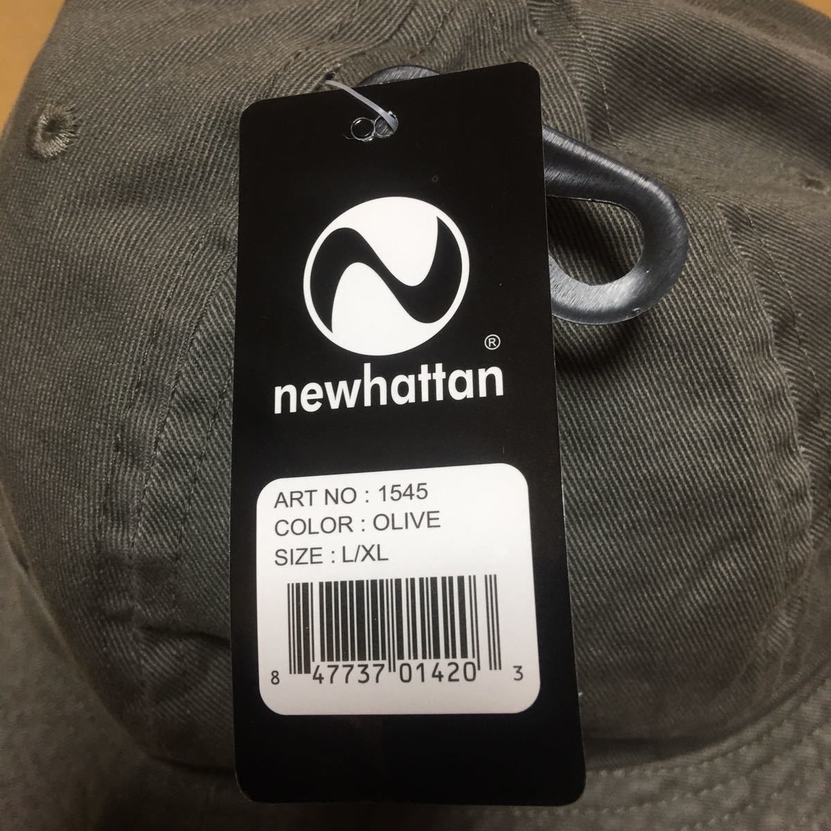 NEWHATTAN オリーブ L/XLサイズ メトロハット ツイルコットン OLIVE チャコールグレーに近い色 ミリタリー グリーン ニューハッタン 帽子@の画像3