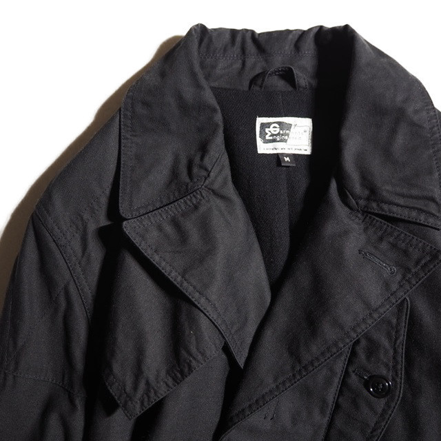 x1759P VENGINEERED GARMENTS engineered garment V storm coat black M / cotton nylon belt attaching black autumn winter rb mks