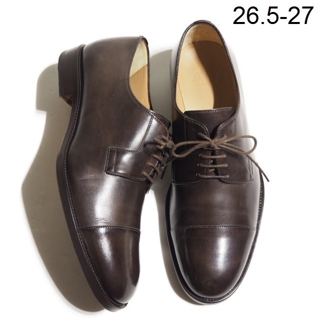 x4236P ▽Brioni ブリオーニ▽ キャップトゥ ダービーシューズ ダーク
