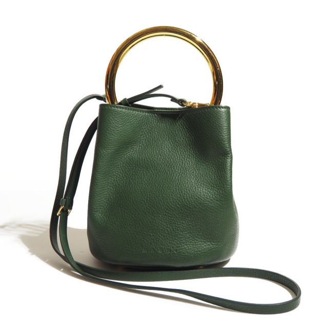 x3672P ▽MARNI マルニ▽ PANNIER 2way ショルダー付き バケットバッグ