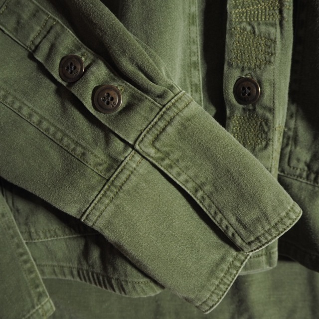 J9901P ▽GREG LAUREN グレッグローレン▽ BOXY STUDIO SHIRT ARMY