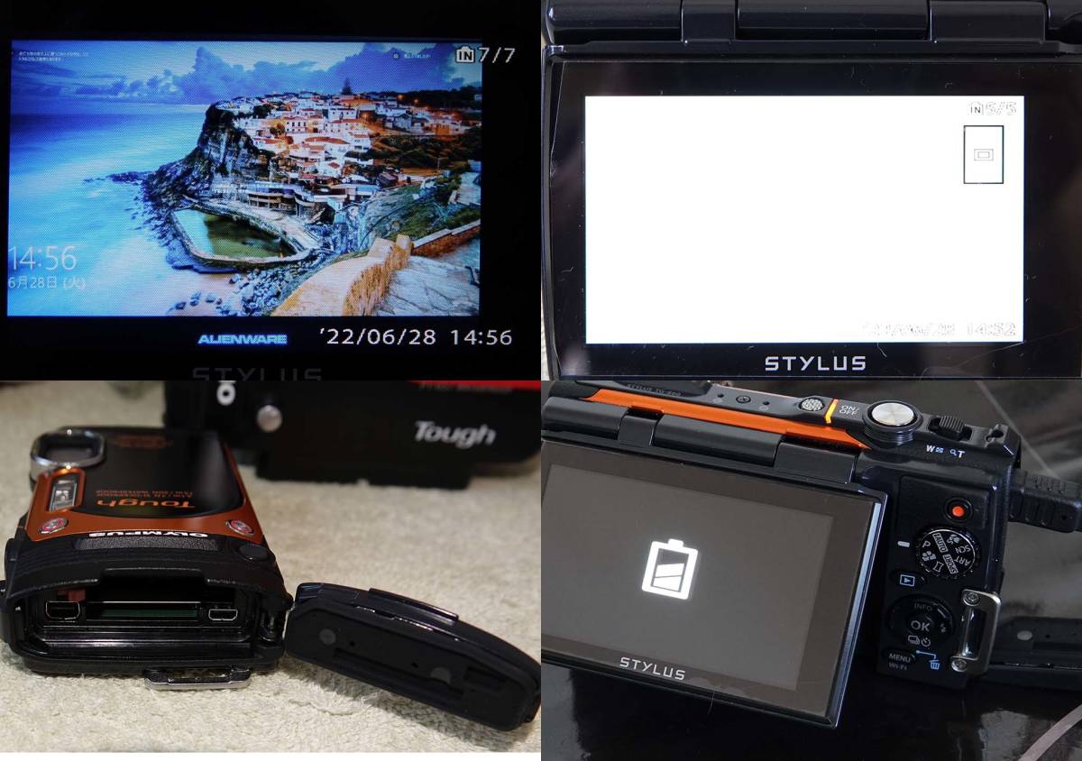 発送60サイズ STYLUS TG-860＋PT-057セット カメラ美品,PT-057並品　純正(電池,ACアダプター,USBケーブル) _画像9