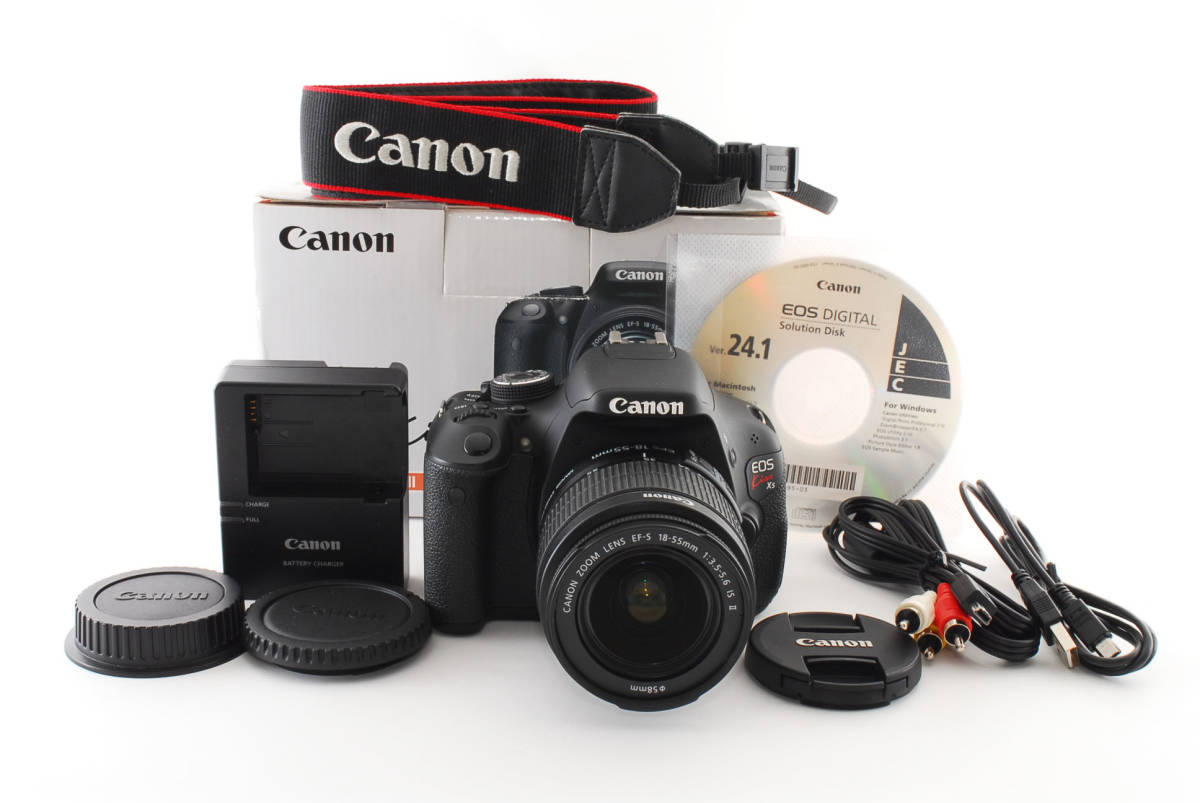 ☆美品☆ CANON キヤノン EOS Kiss X5 ボディ EF-S 18-55mm F3.5-5.6