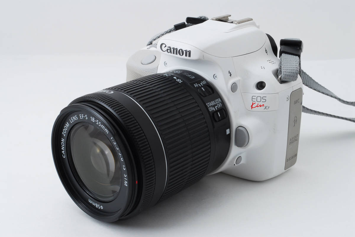 ☆美品☆ キャノン Canon EOS Kiss X7 ホワイト EF-S 18-55mm F4-5.6