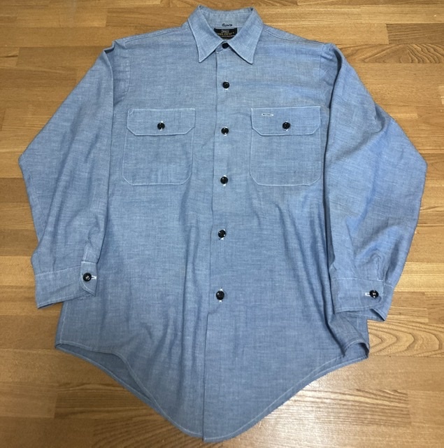 60's 70's VINTAGE Sears シアーズ シャンブレシャツ ヴィンテージ 古着