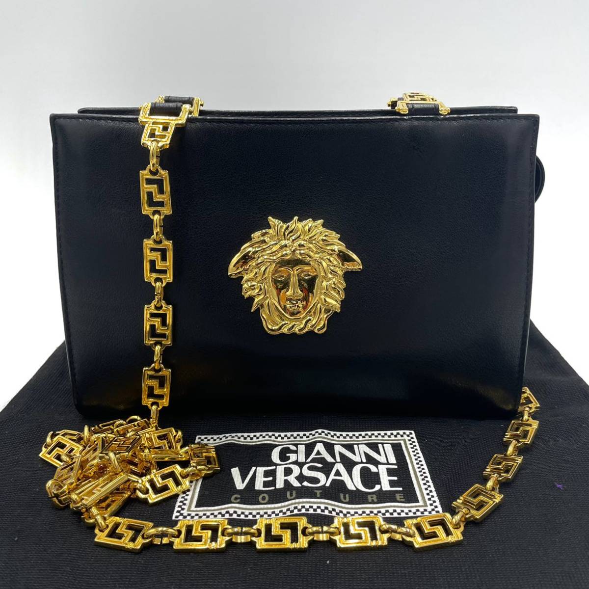 1円~ 極美品 GIANNI VERSACE ジャンニ ヴェルサーチ グレカ 1円~ 極美品 GIANNI VERSACE ジャンニ ヴェルサーチ グレカ