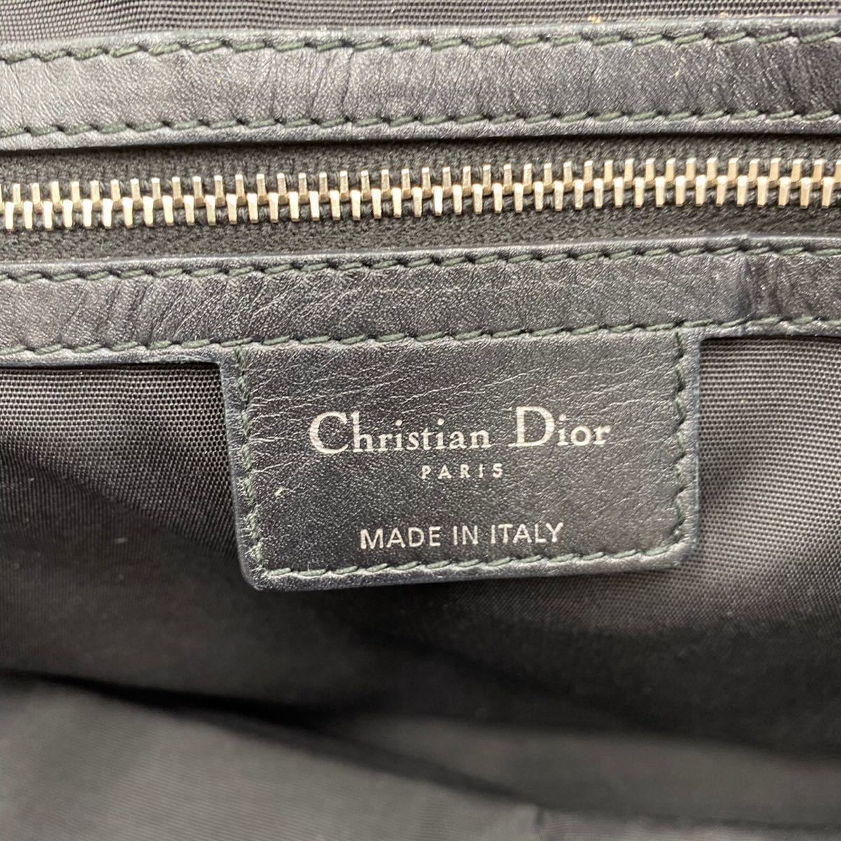 1円〜【最人気】Christian Dior ディオール パナレア トートバッグ ハンド キルティング チャーム ブラック シルバー 