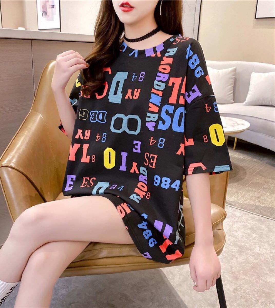 Paypayフリマ オーバーサイズ 大人気 プリント Tシャツ 韓国 ストリート系 男女兼用 Paypayフリマ オーバーサイズ 大人気 プリント Tシャツ 韓国 ストリート系 男女兼用