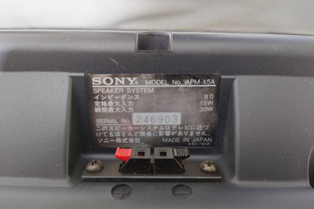 67%OFF!】 SONY ソニー APM-X5A スピーカーシステム sushitai.com.mx
