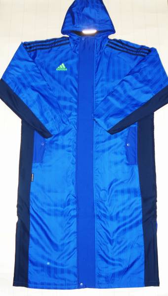  Adidas * bench пальто * синий [2XO] длинный * обычная цена 15120 иен 