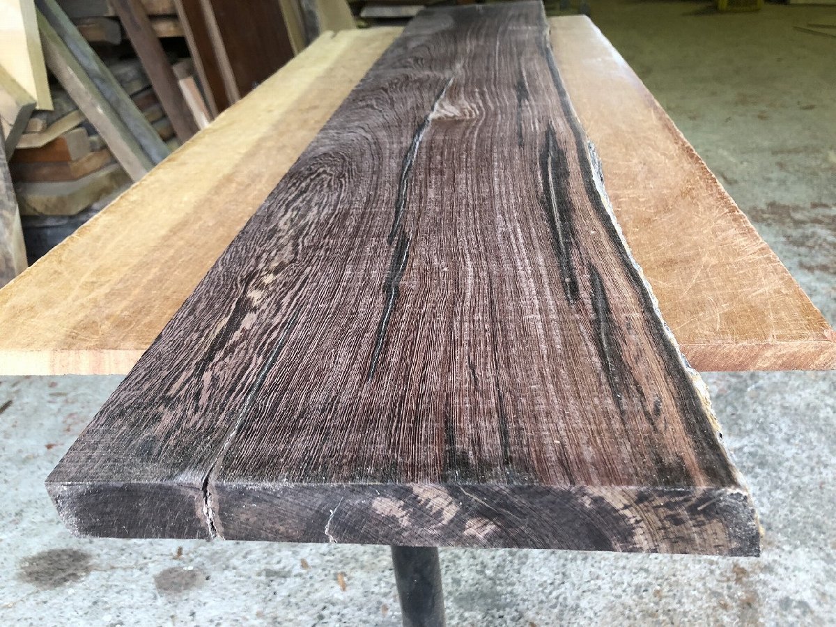 M990】ミレシア 紫鉄刀木 板材 極上杢 一枚板 材料 天然木 無垢材 木材