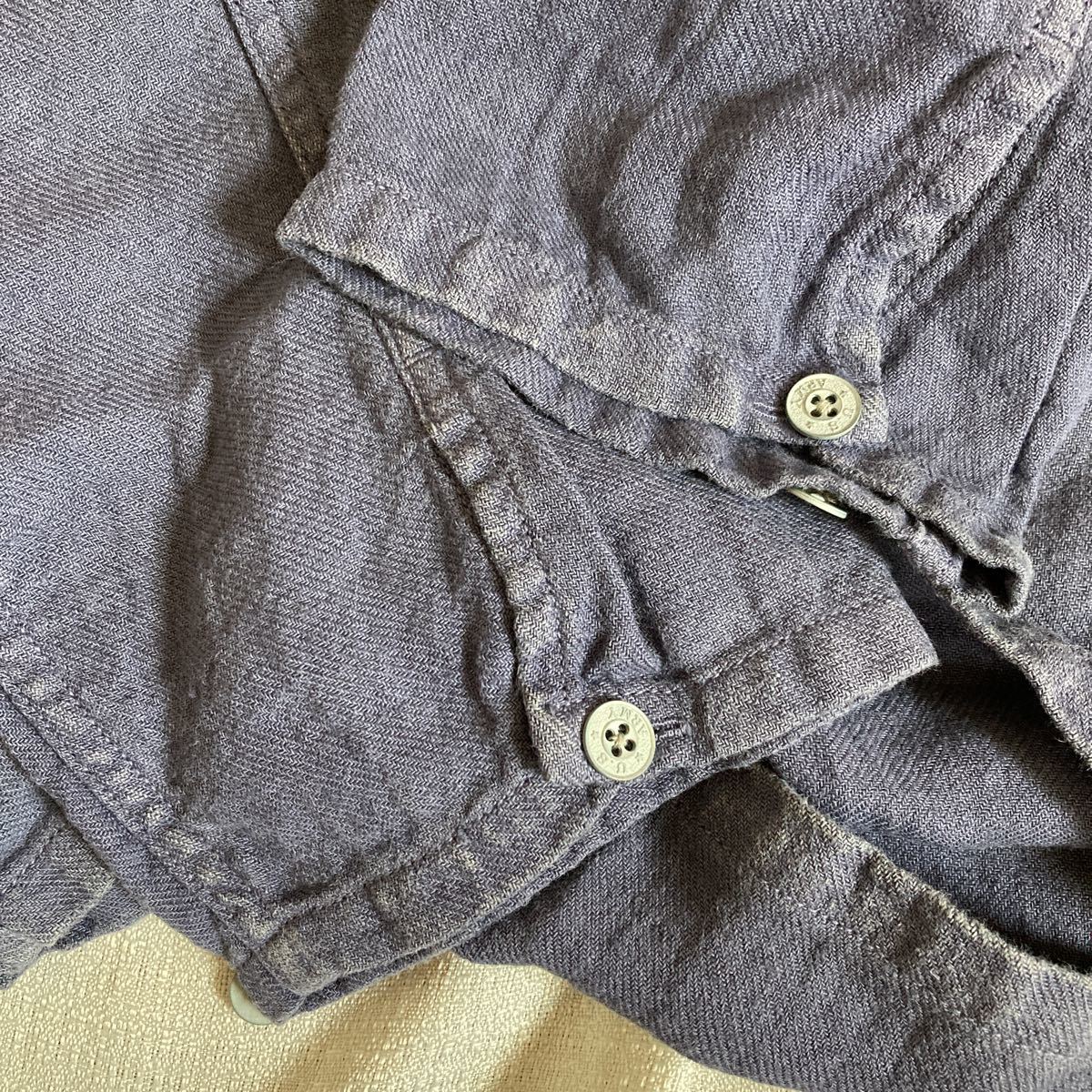 KAPITAL キャピタル ヴィンテージ加工 ミリタリー プルオーバー シャツ