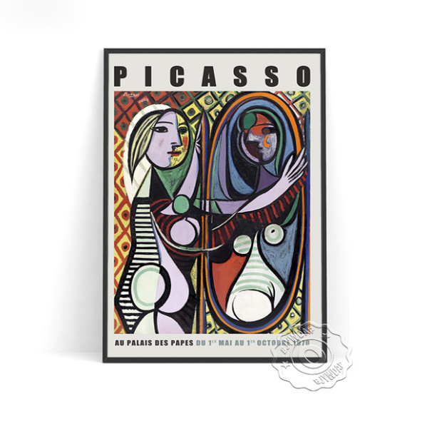 G1768 パブロ・ピカソ Pablo Picasso キャンバスアートポスター 50×70cm インテリア 雑貨 海外製 枠なし D_画像1