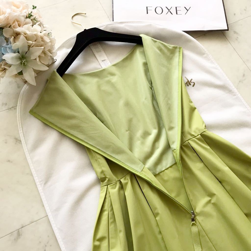 フォクシー FOXEY NEW YORK /フィット&フレアー膝丈ワンピース ドレス 予備兵招集 フィット&フレアワンピースsize38 フォクシーFOXEY ひざ丈ワンピース