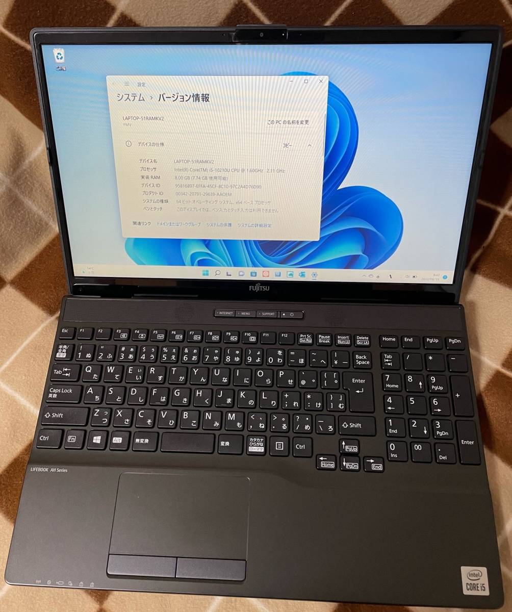 富士通ノート 2021年10月モデル FMVWF3A154 LIFEBOOK WA1/F3(i5 富士通ノート 2021年10月モデル FMVWF3A154 LIFEBOOK WA1/F3(i5