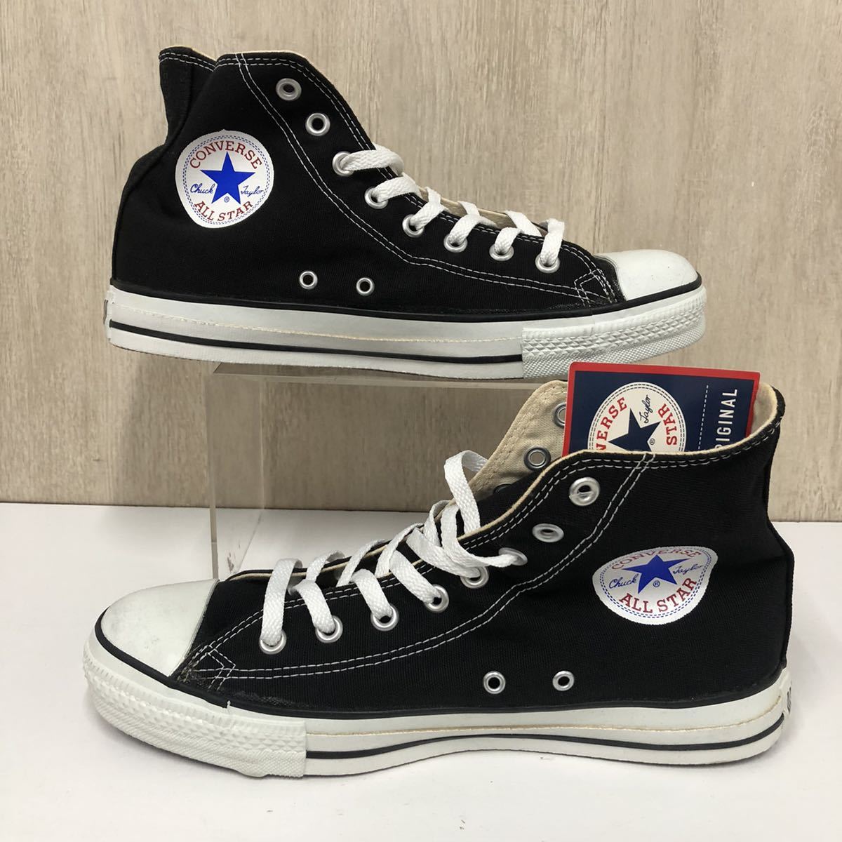 箱付★ビンテージ 90s【CONVERSE】コンバース★ALL STAR オールスター ハイカットスニーカー US9 デッドストック USA製 チャックテイラー06_画像6