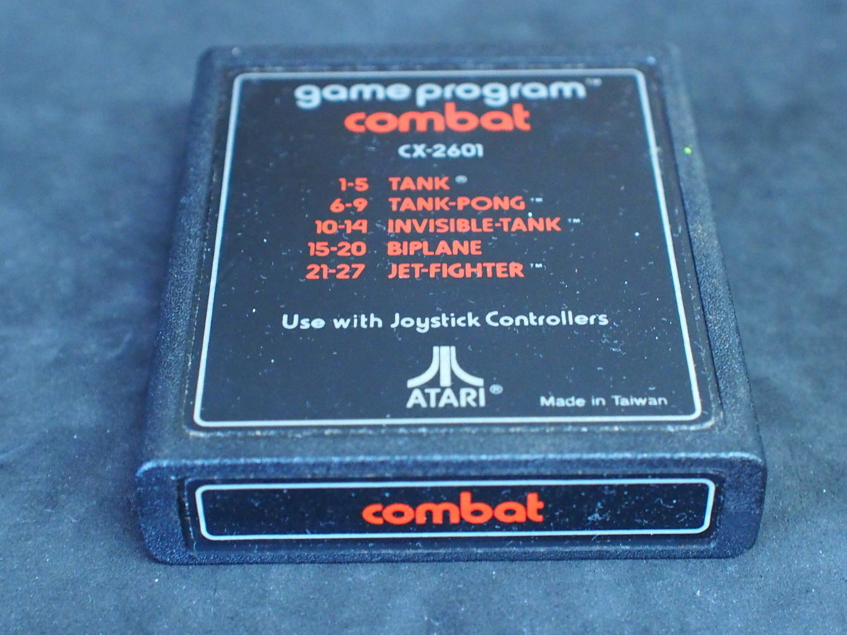 超レア アタリ2600 ゲーム カセット コンバット ATARI VCS Atari2600 COMBAT tank tank-pong invisible-tank BIPLANE CX-2601 No.6218_画像2