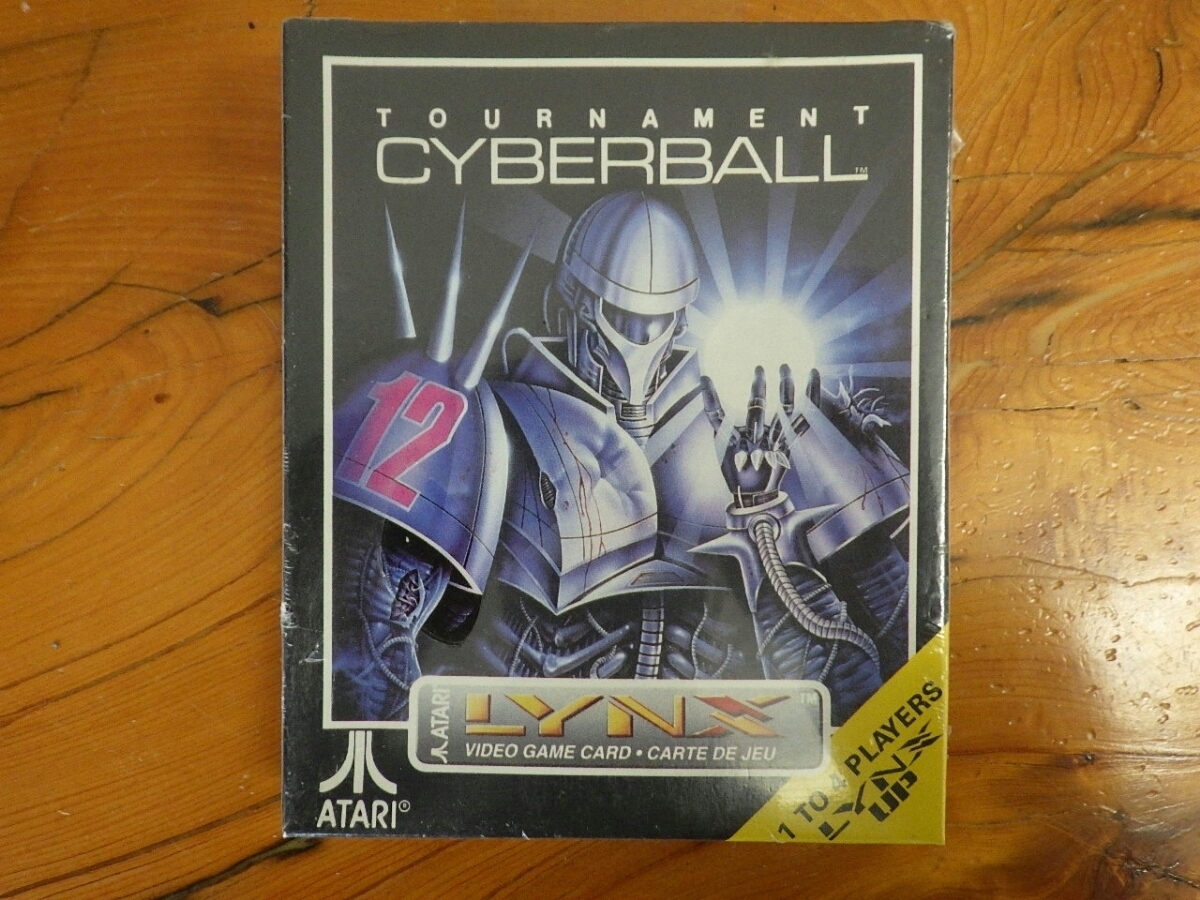 未使用 デッドストック アタリ リンクス ゲームソフト トーナメントサイバーボール (ATARI LYNX TENGEN TOURNAMENT CYBERBALL) 1990年