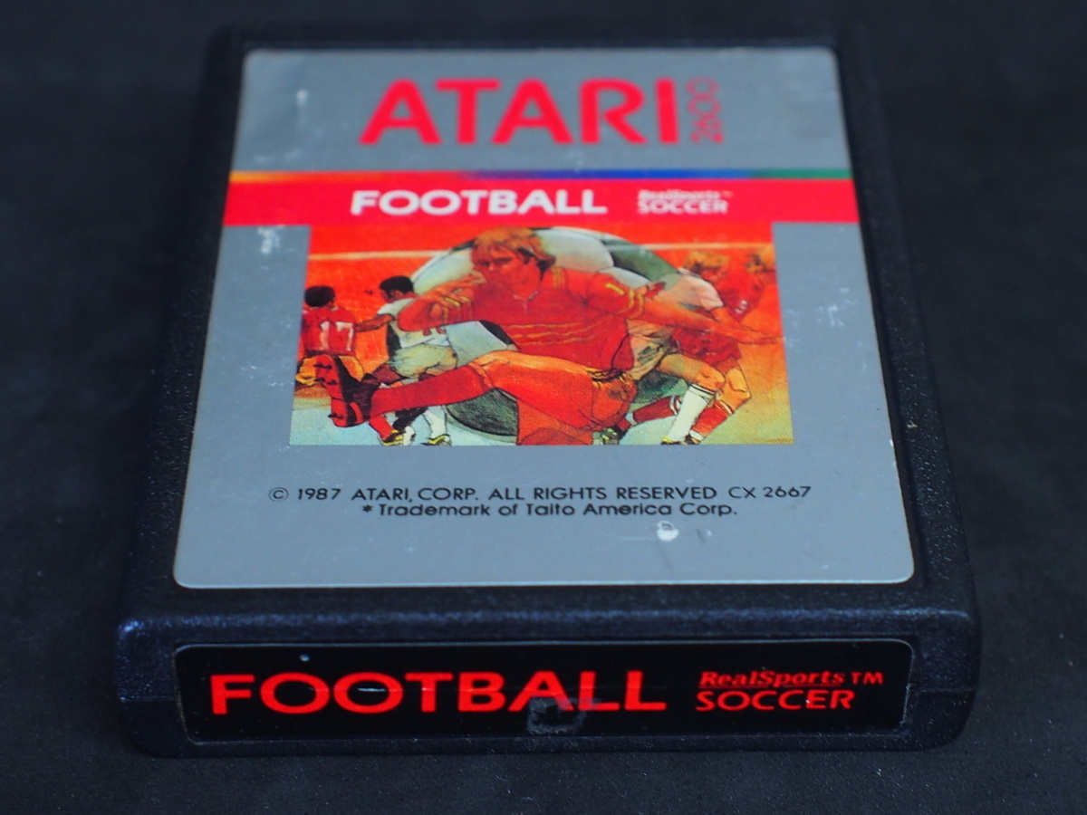 超レア アタリ2600 ゲーム カセット フットボール サッカー ATARI Atari VCS Atari2600 REALSPORTS SOCCER 1987年 CX-2667 No.6221_画像2