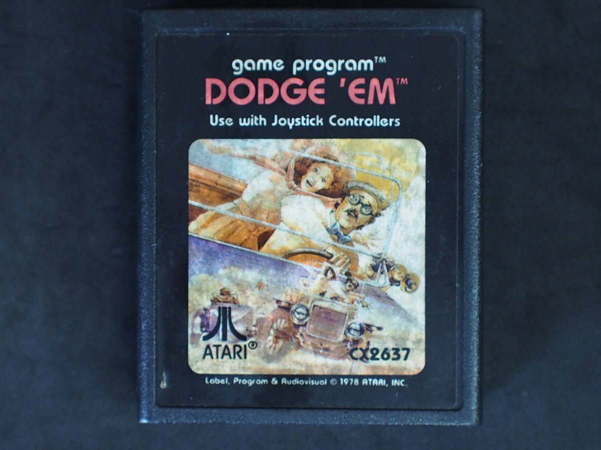 超レア アタリ2600 ゲーム カセット ダッジエム ATARI Atari VCS Atari2600 Dodge 'Em 1980年 CX-2637 No.6290_画像1