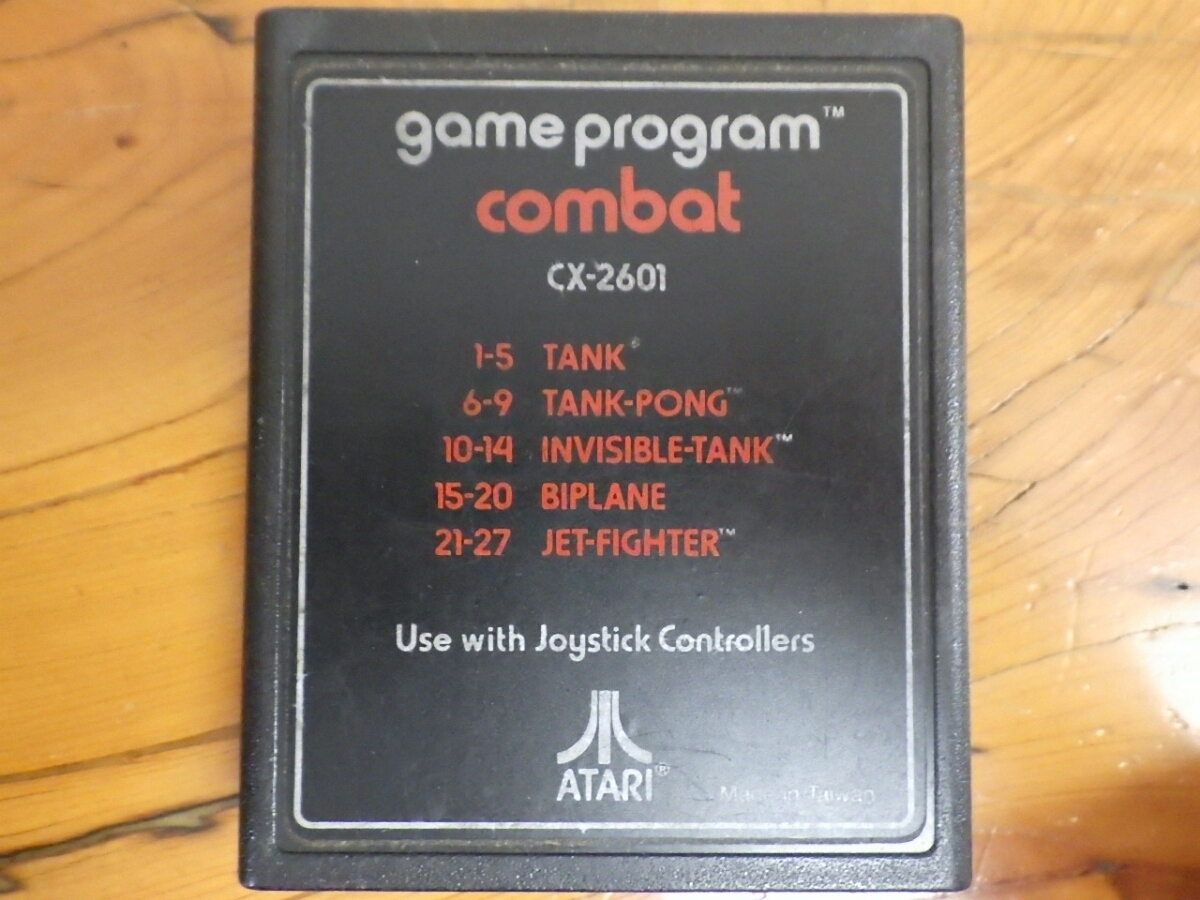 超レア アタリ2600 ゲーム カセット コンバット ATARI VCS Atari2600 COMBAT tank tank-pong invisible-tank BIPLANE CX-2601 No.6236_画像1