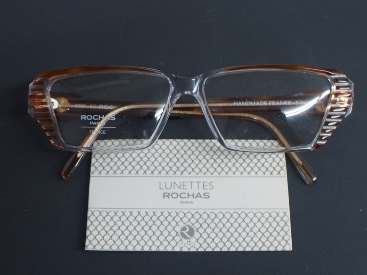 未使用 ビンテージ マダムロシャス ROCHAS PARIS 眼鏡 メガネフレーム