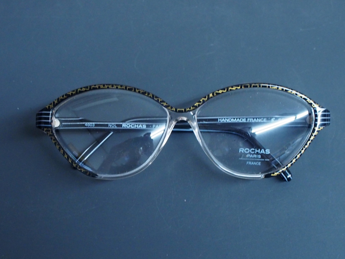 未使用 ビンテージ マダムロシャス ROCHAS PARIS 眼鏡 メガネフレーム 種別: フルリム サイズ: 59□13 材質: セル 型式: 4603 管理No.11042