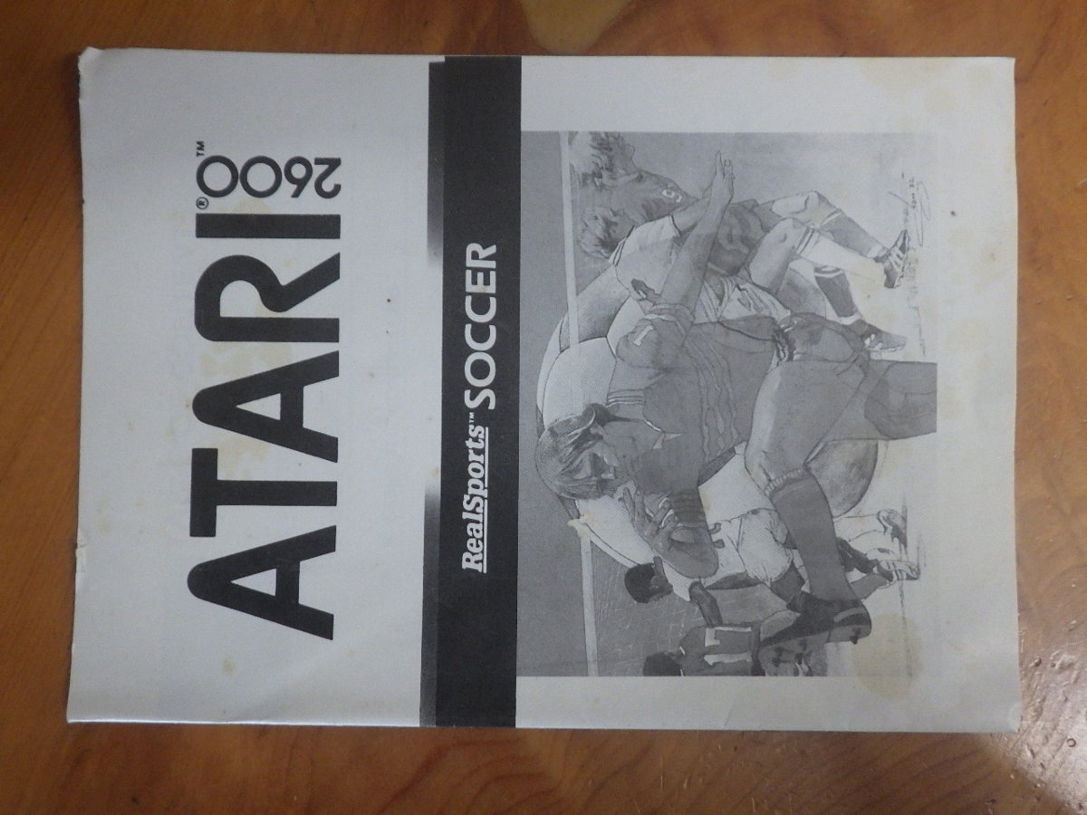 超レア アタリ2600 ATARI Atari VCS Atari2600 ゲーム 取扱説明書 リアルスポーツ サッカー RealSports SOCCER 1986年 CX2667 No.9729_画像1
